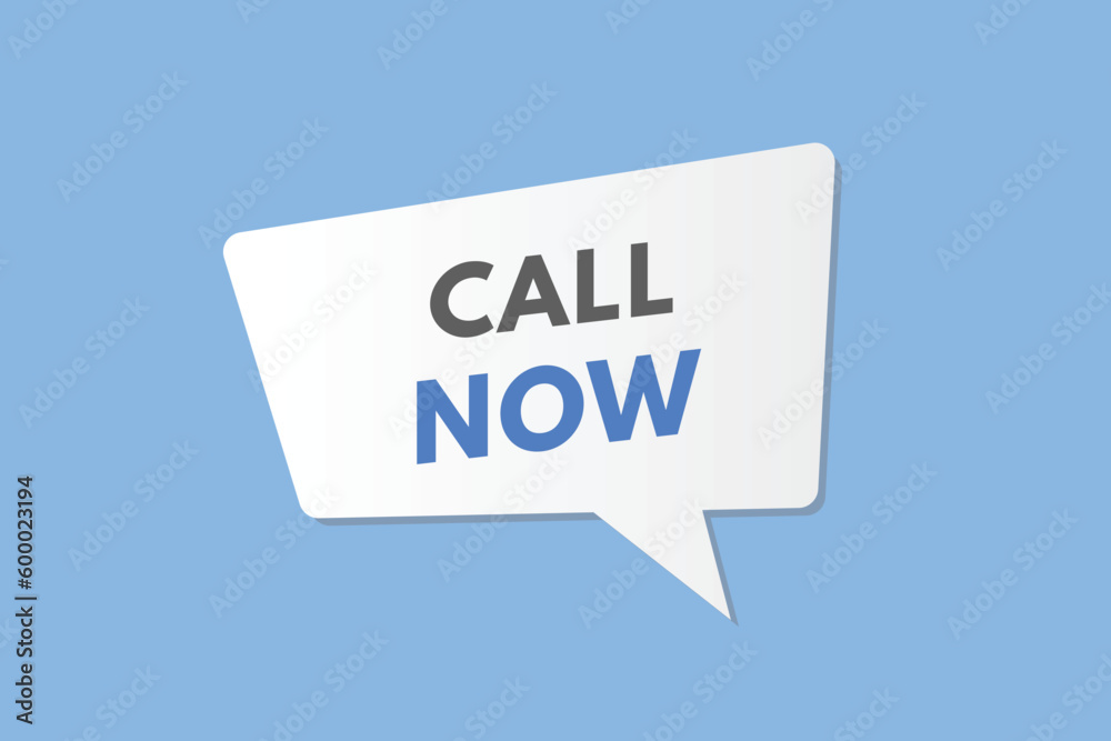 Call Now text Button. Call Now Sign Icon Label Sticker Web Buttons
