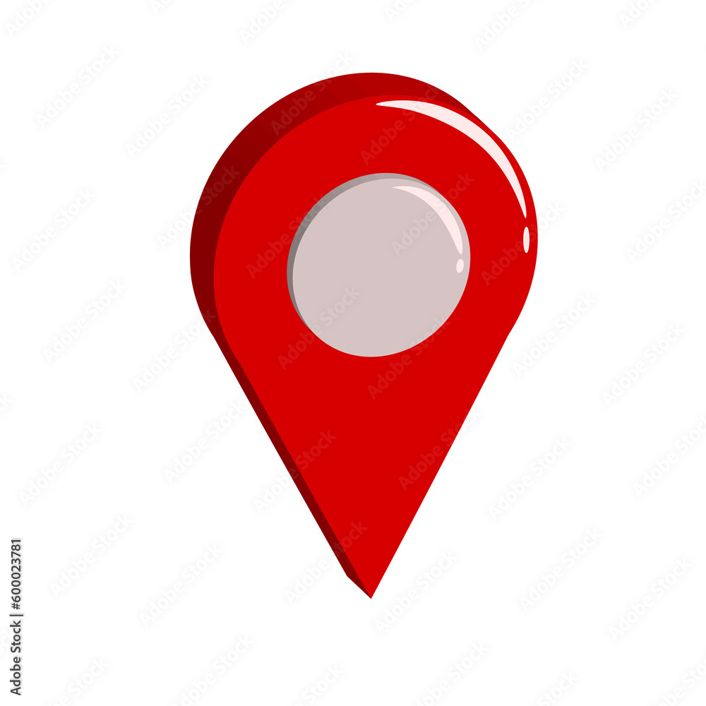 red map pointer to show your destination point red map pointer to show your destination point