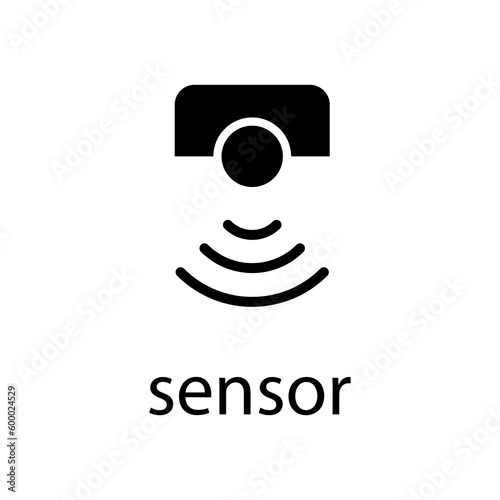 sensor icon vector simple logo template illustration on white background..eps