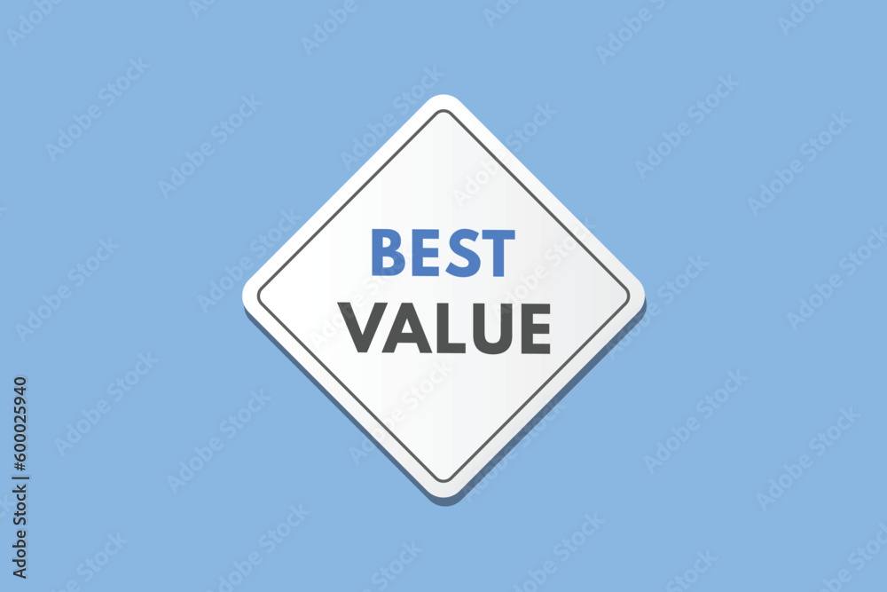 Best Value text Button. Best Value Sign Icon Label Sticker Web Buttons Best Value text Button. Best Value Sign Icon Label Sticker Web Buttons