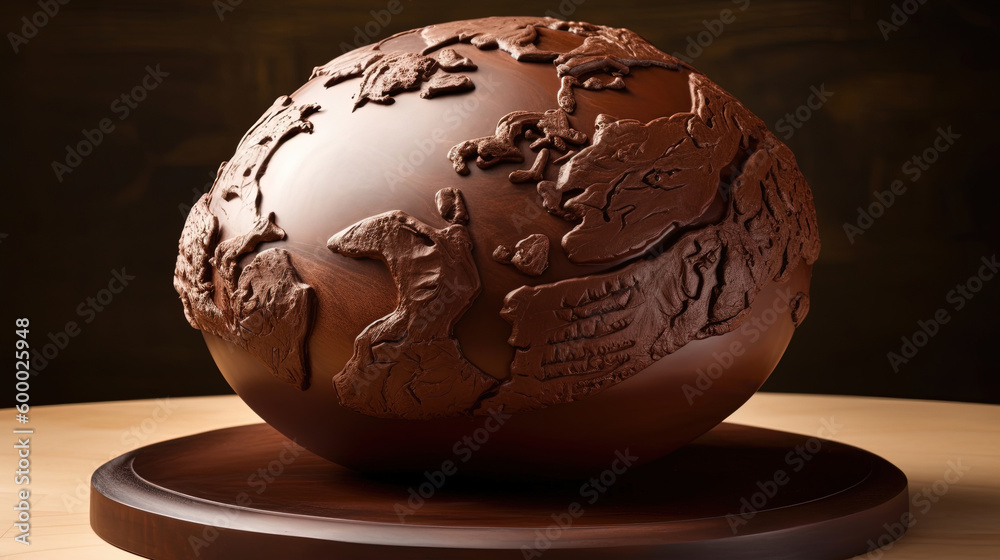 World chocolate day illustration. Generative AI. World chocolate day illustration. Generative AI.