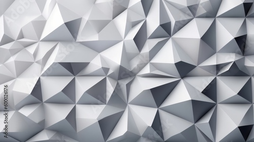 A geometric abstract background with black and white triangles. Generative ai