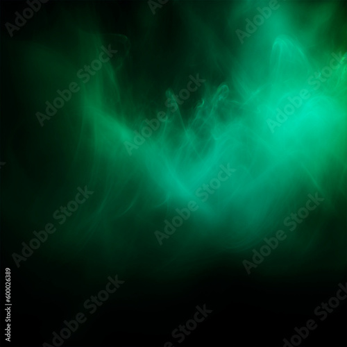 Green fog abstract background Generative AI