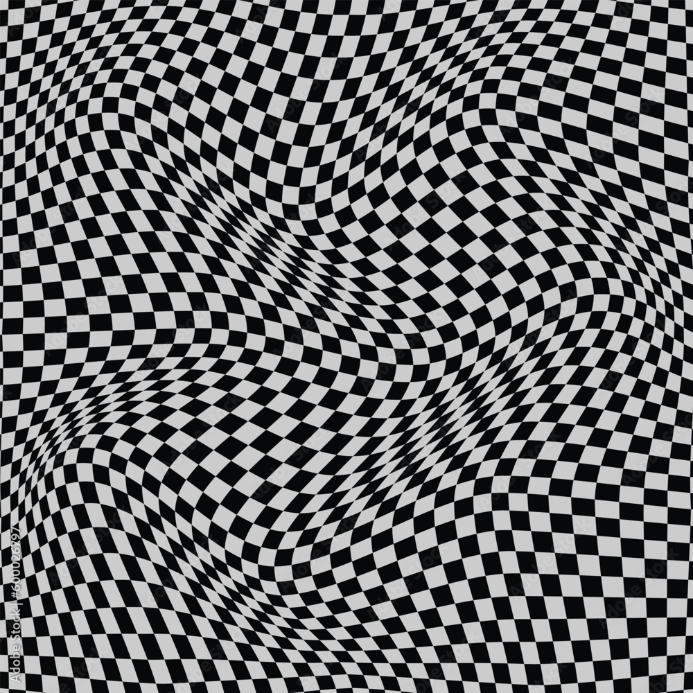 Fototapeta premium abstract seamless geometric black and grey wave pattern vector.