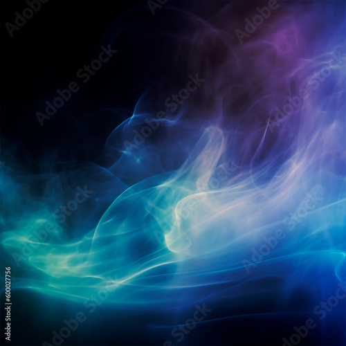 Dark blue purple fog abstract background Generative AI