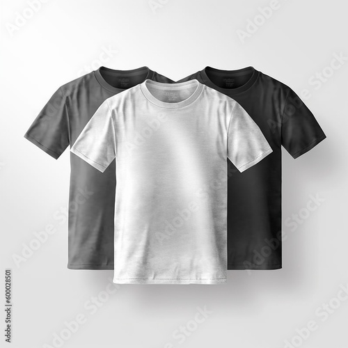 Various Color T-Shirt, Copy Space, AI generative