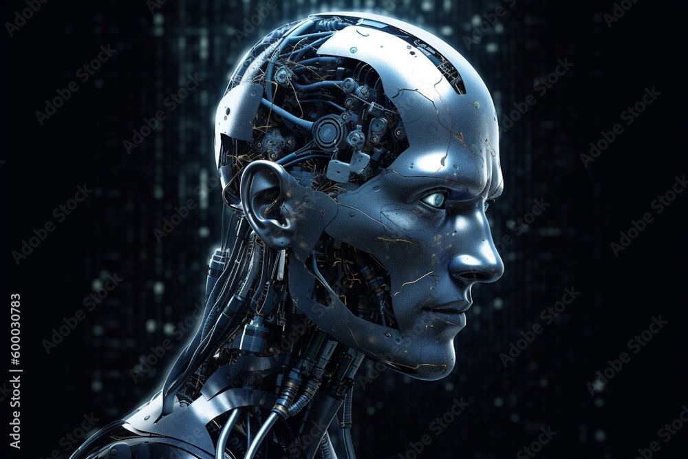 Advanced Artificial Intelligence Robot Created with Generative AI Advanced Artificial Intelligence Robot Created with Generative AI