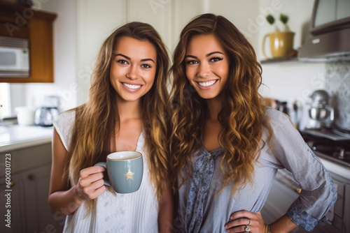two sisters or friends toge...