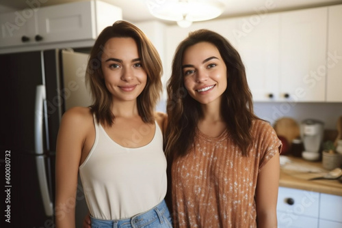 two sisters or friends toge...