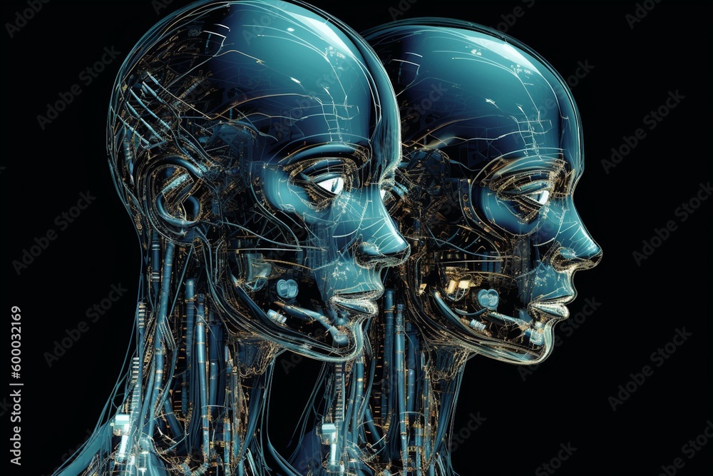 Advanced Artificial Intelligence Robot Created with Generative AI Advanced Artificial Intelligence Robot Created with Generative AI