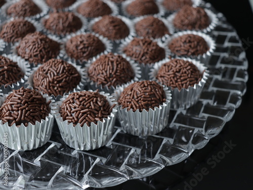 Brazilian dessert brigadeiros photo