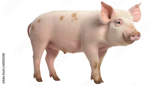 pig isolated on transparent background cutout image