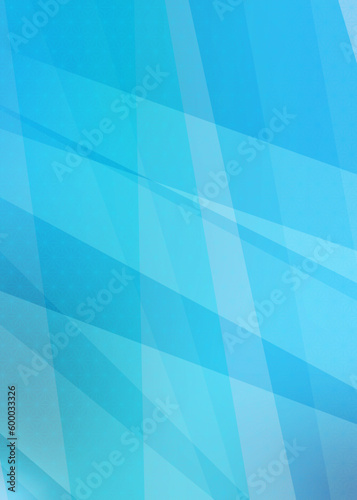 麻の葉模様 ブルーのグラデーション背景イラスト