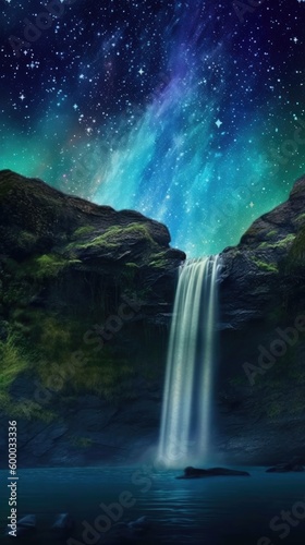 Waterfall courful images © Mithi Creation