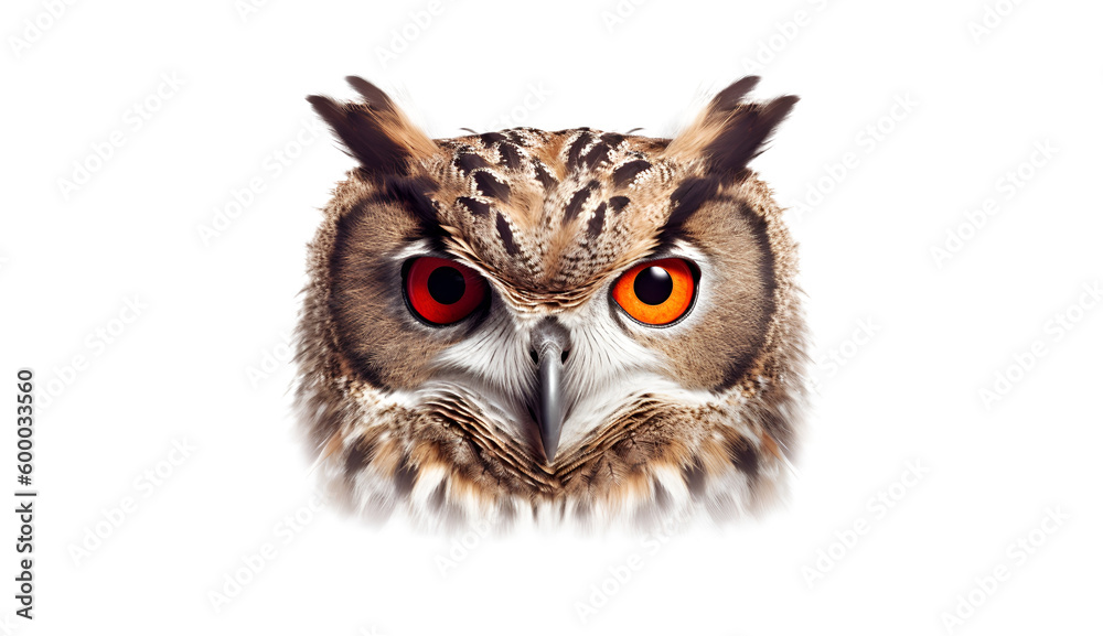 Fototapeta premium owl isolated on transparent background cutout image
