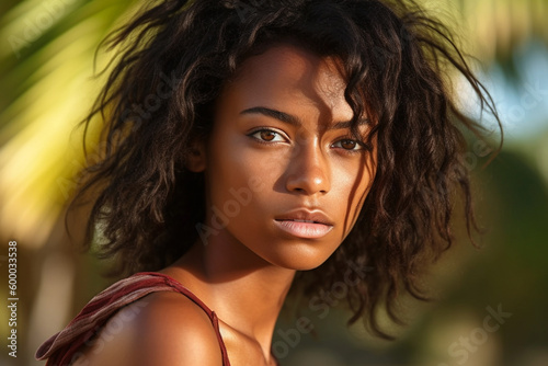 a young attractive woman wi...