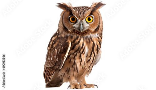 owl isolated on transparent background cutout image © Isuru Pic