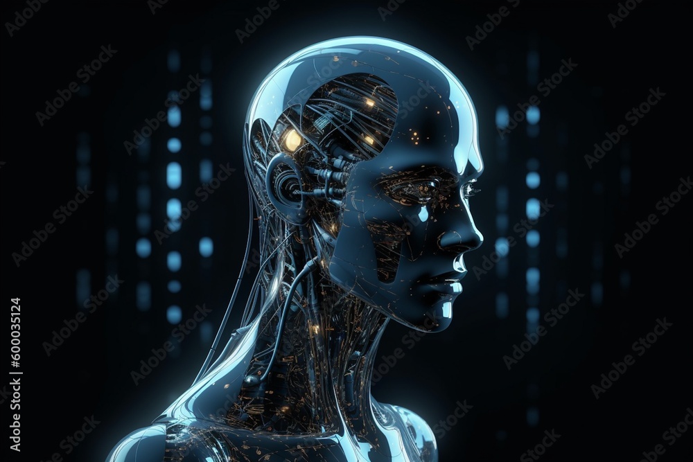 Advanced Artificial Intelligence Robot Created with Generative AI Advanced Artificial Intelligence Robot Created with Generative AI