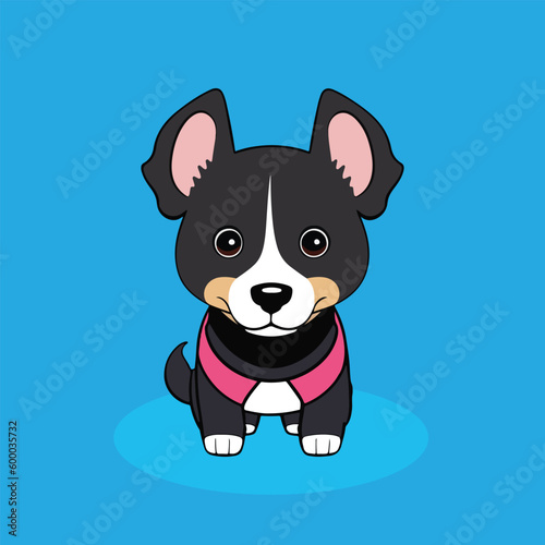 a cartoon dog illustration art
