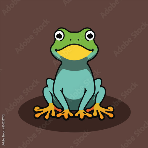 a cartoon frog illustration art