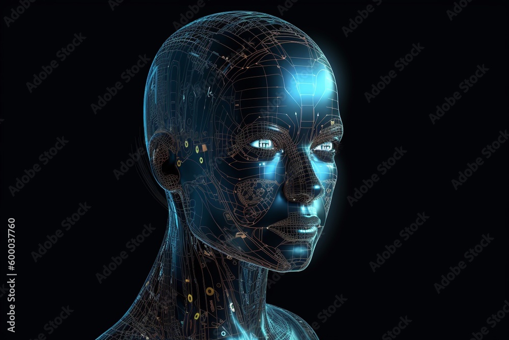 Advanced Artificial Intelligence Robot Created with Generative AI Advanced Artificial Intelligence Robot Created with Generative AI
