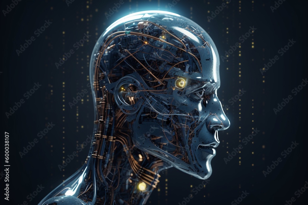 Advanced Artificial Intelligence Robot Created with Generative AI Advanced Artificial Intelligence Robot Created with Generative AI