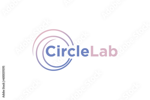 Circle line logo lab modern icon symbol orbit illustration