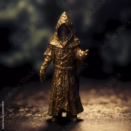 Statue of a warlock d&d, Generative Ai
