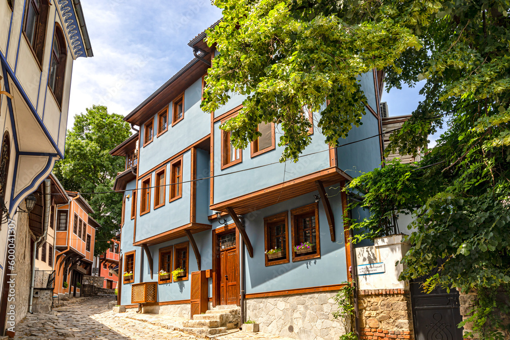 Typical Bulgarian Houses in the Old Town of Plovdiv