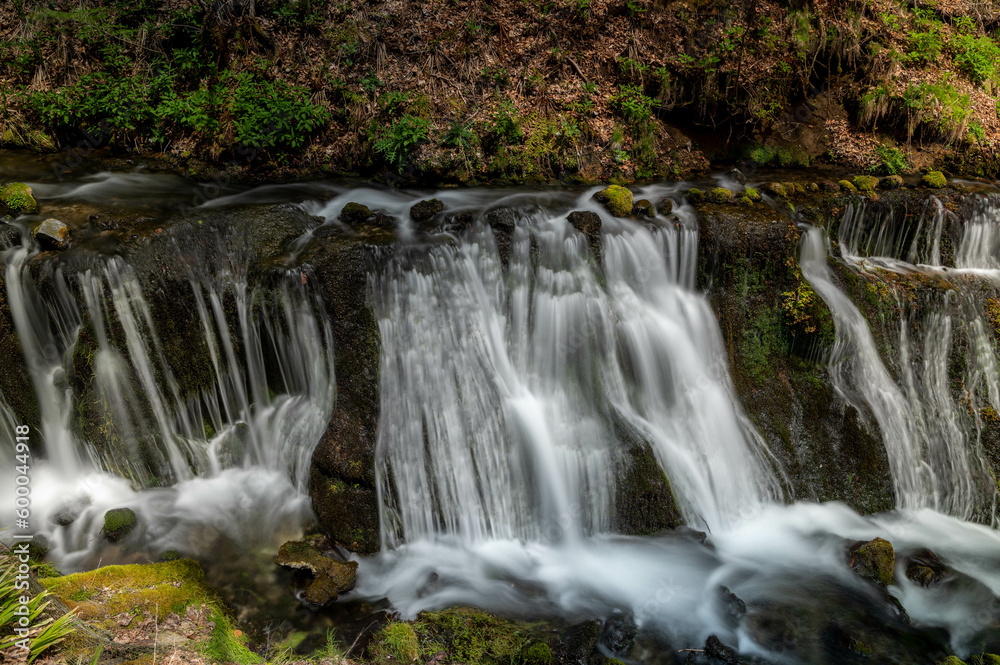Fototapeta premium 長野県軽井沢町 春の白糸の滝