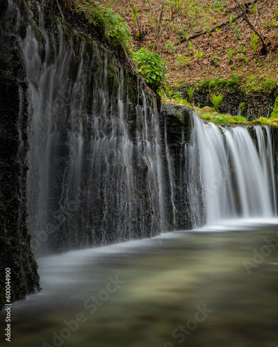 長野県軽井沢町 春の白糸の滝