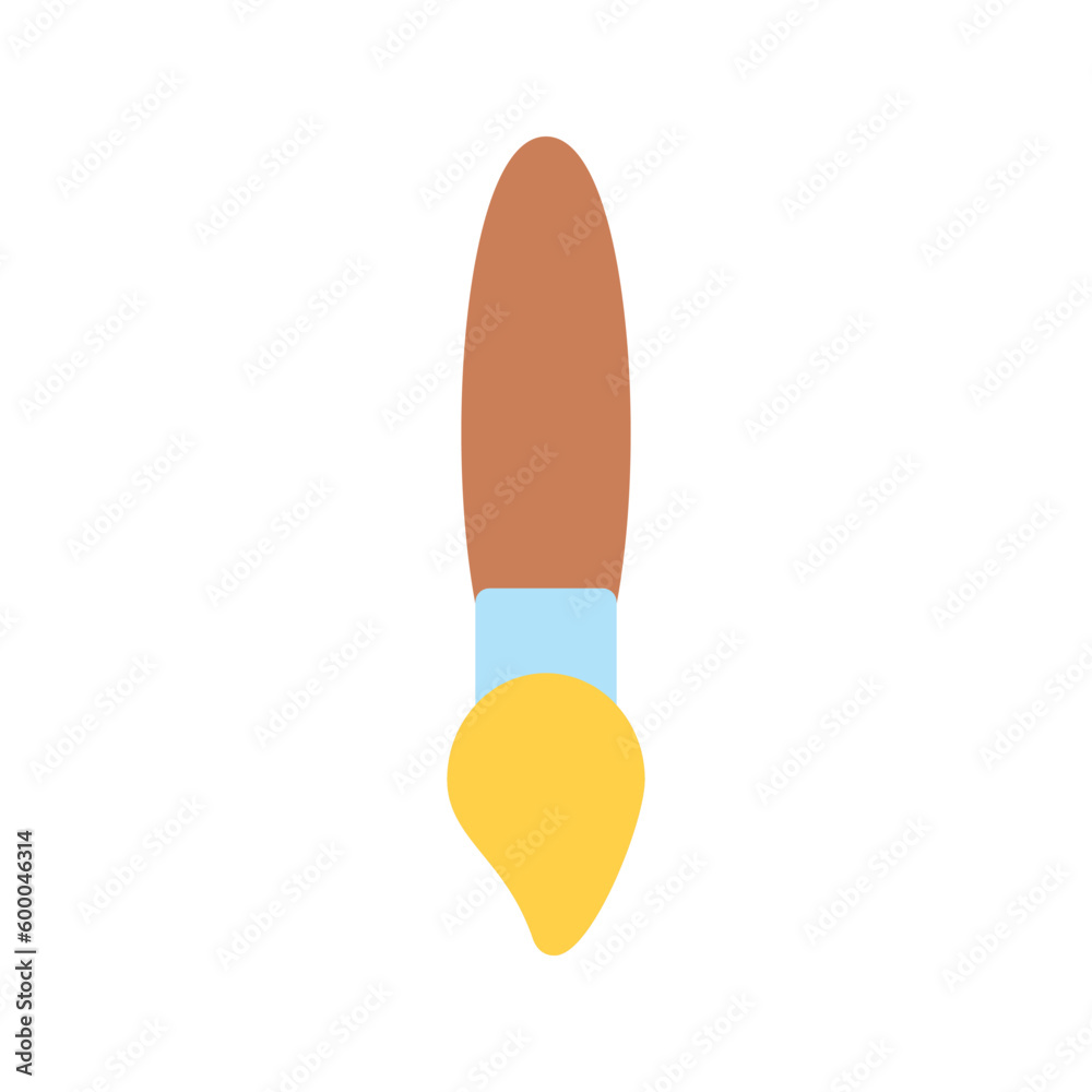 Illustration vector graphic icon of Paint Brush. Flat Style Icon. Education Themed Icon. Vector illustration isolated on white background. Perfect for website or application design. Illustration vector graphic icon of Paint Brush. Flat Style Icon. Education Themed Icon. Vector illustration isolated on white background. Perfect for website or application design.