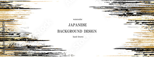 金箔, 金色, 筆書き, 和柄, 和, ベクター, 波, 筆線, 和風, 年賀状, 水彩, ビジネス, 絣柄, 絣, 筆, テクスチャ, フレーム, 背景, 墨, キラキラ, 金, 毛筆