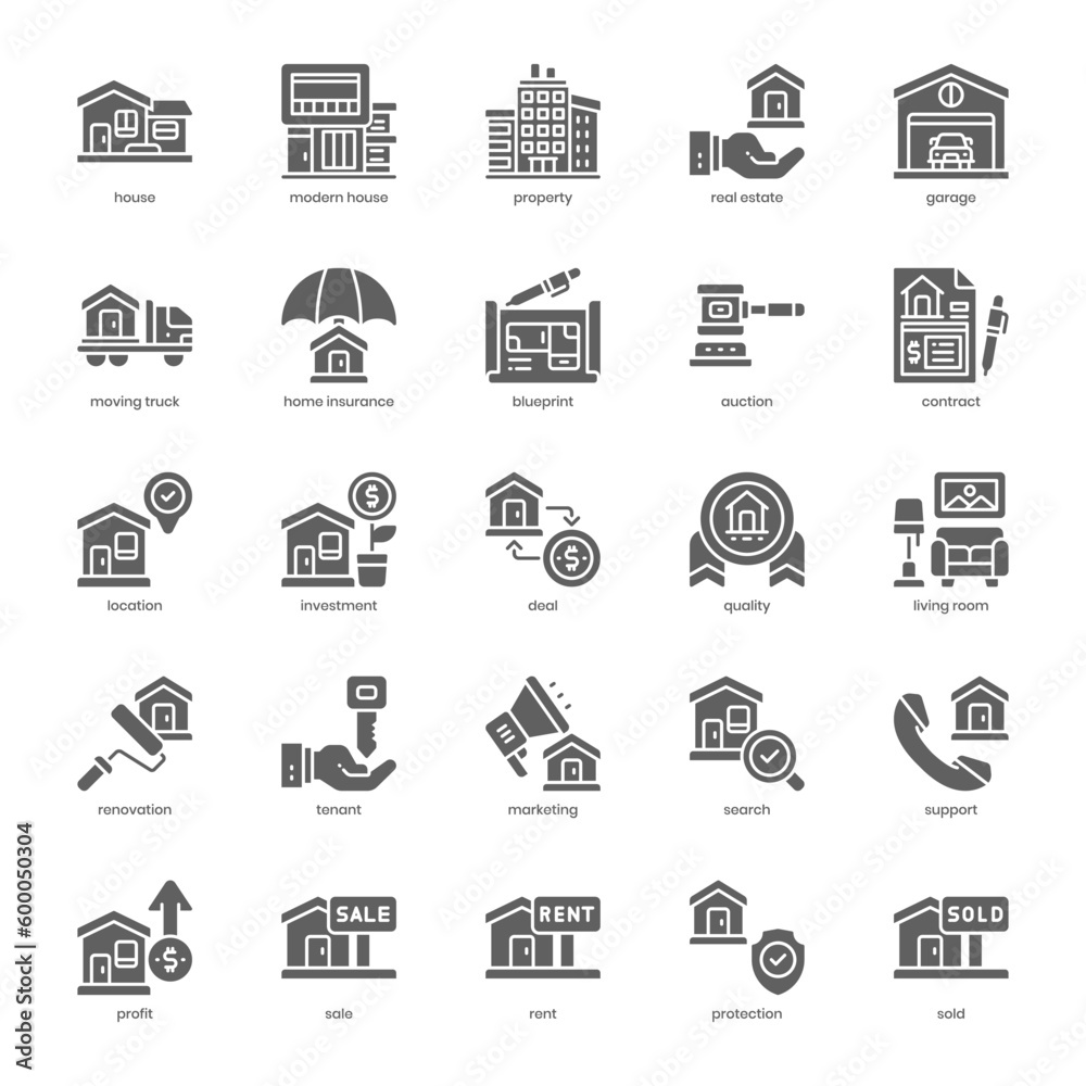Property icon pack for your website design, logo, app, and user interface. Property icon solid design. Vector graphics illustration and editable stroke. Property icon pack for your website design, logo, app, and user interface. Property icon solid design. Vector graphics illustration and editable stroke.