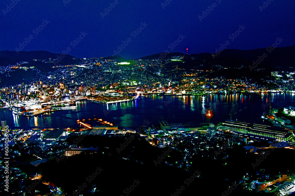 night view of the city in NAGASAKI