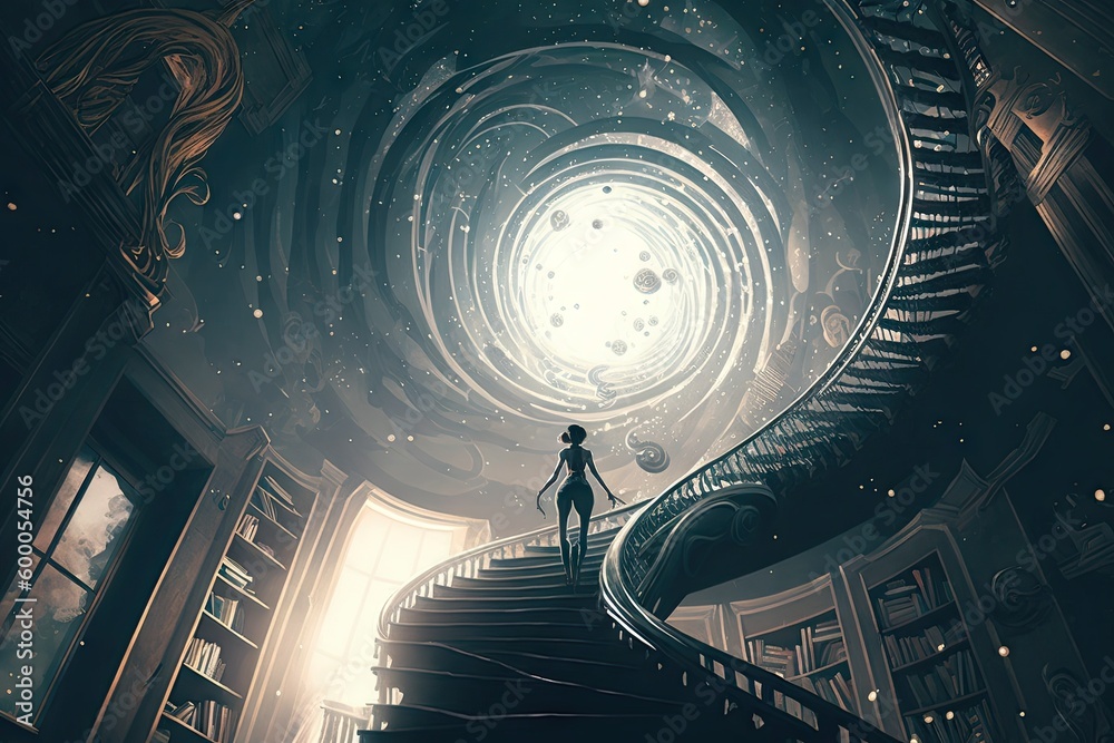 Staring up into the infinite maelstrom library majestic mysterious ...