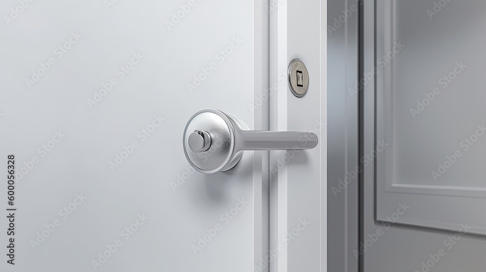 Special modern chrome door handle so that even the smallest parts radiate elegance. Generative AI Technology Special modern chrome door handle so that even the smallest parts radiate elegance. Generative AI Technology