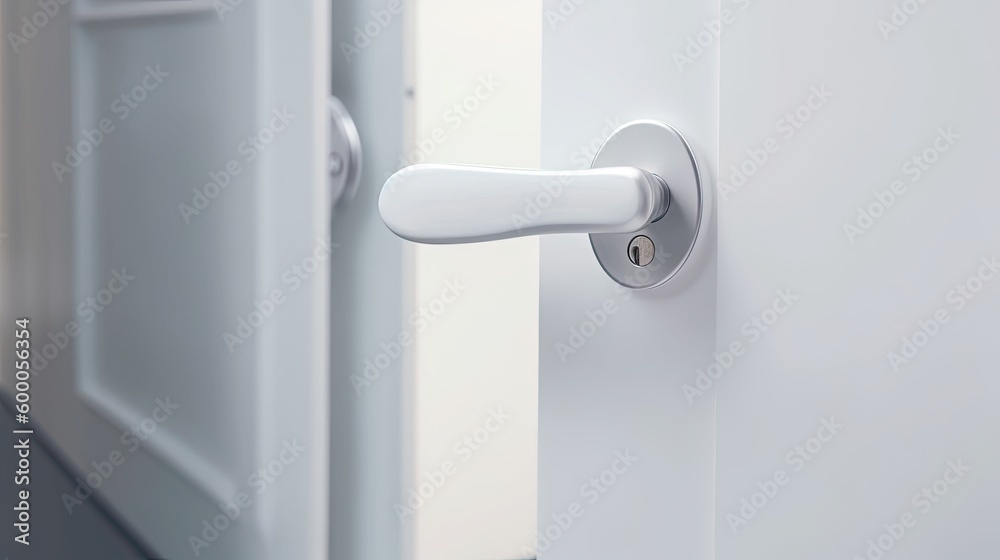 Special modern chrome door handle so that even the smallest parts radiate elegance. Generative AI Technology Special modern chrome door handle so that even the smallest parts radiate elegance. Generative AI Technology