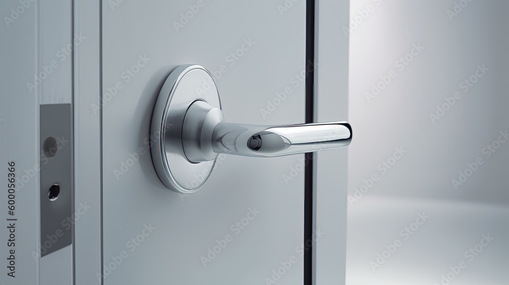 Special modern chrome door handle so that even the smallest parts radiate elegance. Generative AI Technology Special modern chrome door handle so that even the smallest parts radiate elegance. Generative AI Technology