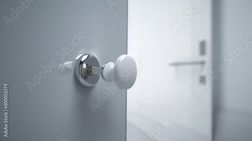 Special modern chrome door handle so that even the smallest parts radiate elegance. Generative AI Technology 