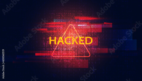 Abstract Risk Warning Symbol Danger Concept Background Speed Background Computer hacking, warning, being invaded by viruses, spyware, malware, trojans