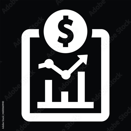 Profit Report icon in vector illustration.