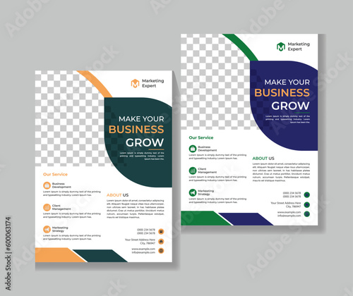 Digital marketing agency and corporate flyer design template
