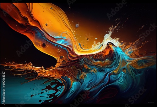 abstract background with fire