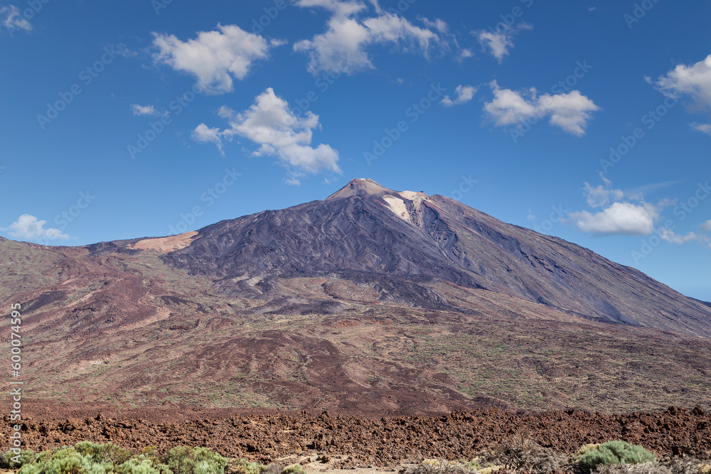 The famous El Teide volcano in Tenerife, Canary islands, Spain ...