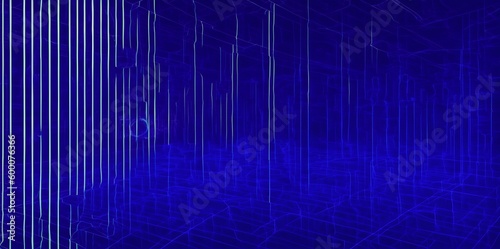 Distorted blue background with lines, detailed picture.