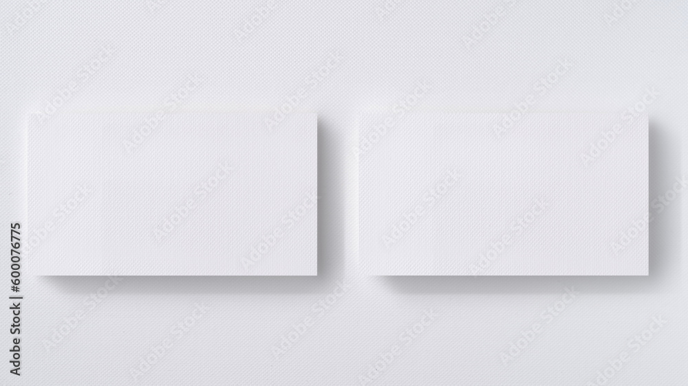 Blank white mock-up business cards on white backgound table Blank white mock-up business cards on white backgound table
