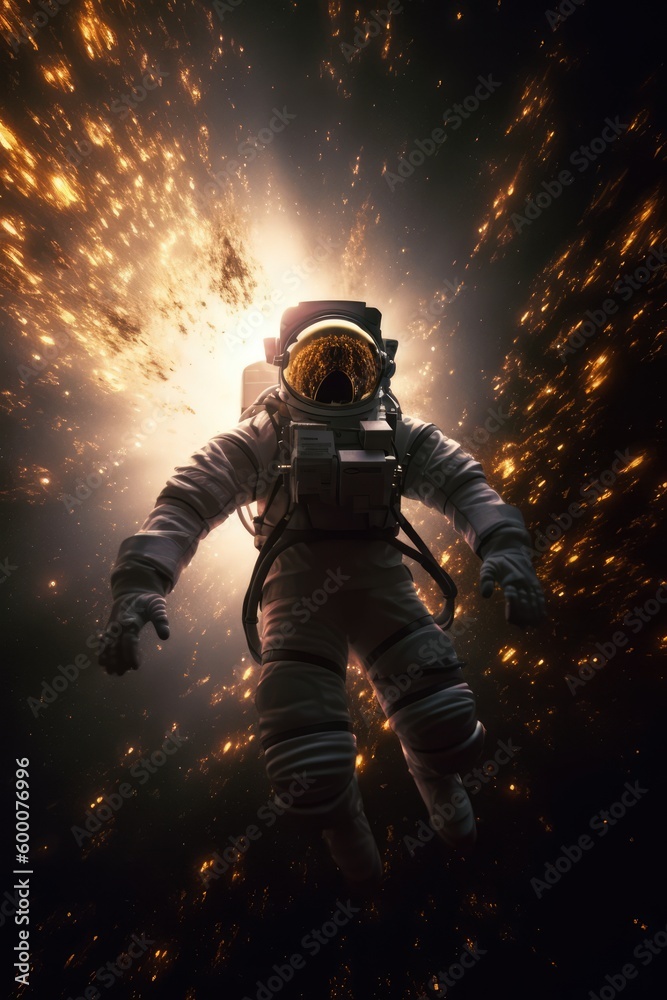 Astroniy exploring in deep space made with generative ai Astroniy exploring in deep space made with generative ai