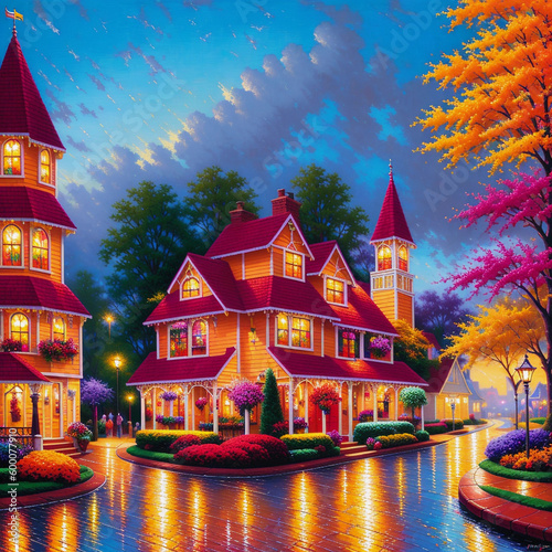 town in the night