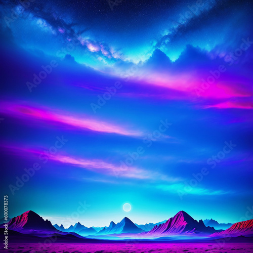 landscape with mountains